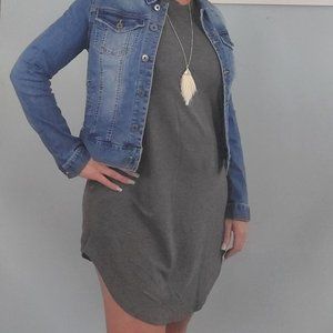 Grey T-shirt Dress